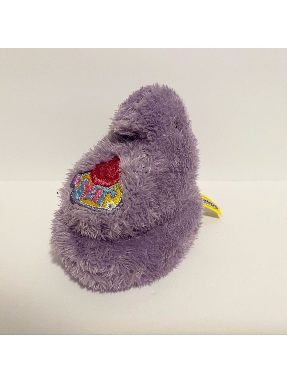 Peeps Chick Beanie Purple Plush Marshmallow Chicken Stuffed Animal Toy Small 5”